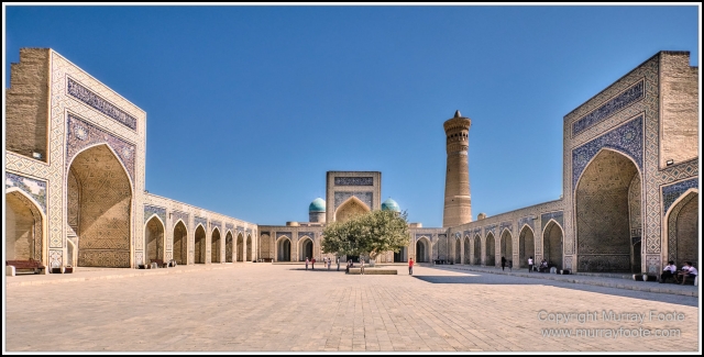 Amir-Allimkhan Madrasah, Architecture, Bukhara, Ceramics, History, Kalan Minaret, Kalan Mosque, Landscape, Photography, Poi-Kalyan Ensemble, Street photography, Travel, Uzbekistan