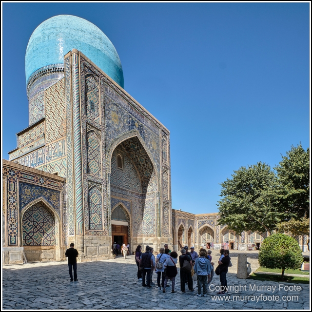 Architecture, Ceramics, History, Landscape, Photography, Registan, Samarkand, Shir Dor Madrassah, Street photography, Tillya-Kari Madrassah, Travel, Ulugh Beg Madrassah, Uzbekistan